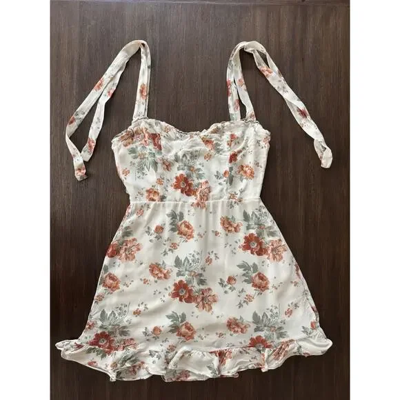 Reformation Dainty Dress XS Georgette Romantic Corset Floral - Picture 4 of 12